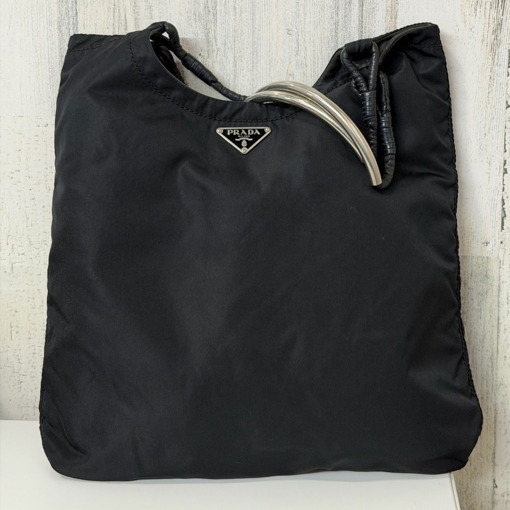 Prada‎ Black Nylon Tote Bag - Picture 2 of 11
